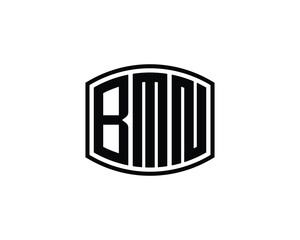 BMN logo design vector template. BMN