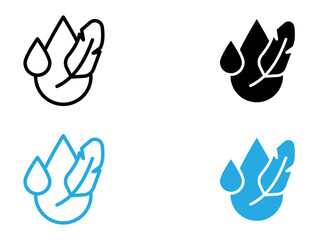 hypoallergenic icon black and white vector outline sign