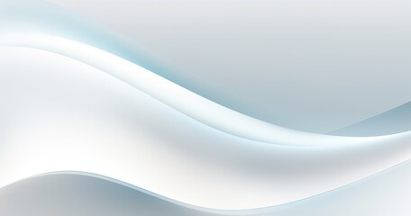 Obraz premium A smooth, flowing abstract design in soft shades of white and blue, ideal for backgrounds or digital projects.