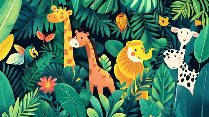 Cute Animals Hiding in Jungle Foliage