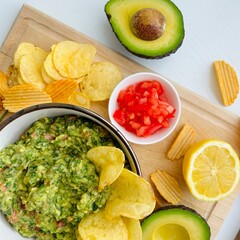 Guacamole Fresh Cooked and Served in Bowl