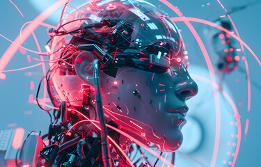 Artificial intelligence robot head