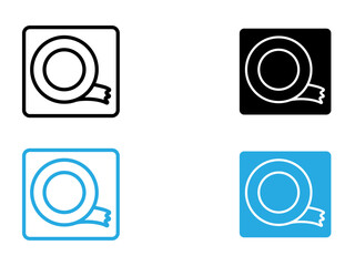 scotch icon black and white vector outline sign