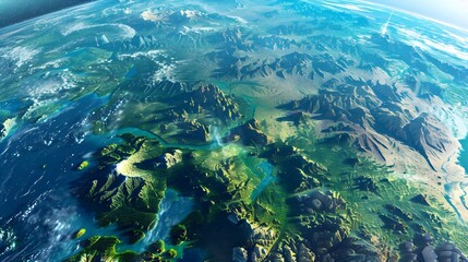 Diverse Earth Biomes and Landscapes Captured from Space Showcasing the Planet s Ecological Variety