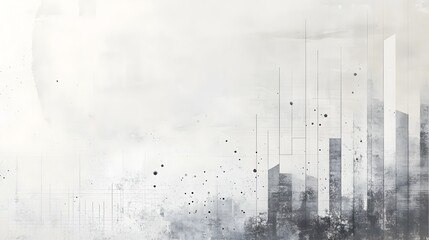 Dramatic Urban Architectural Cityscape With Modern Skyscrapers and Minimalist Design Elements