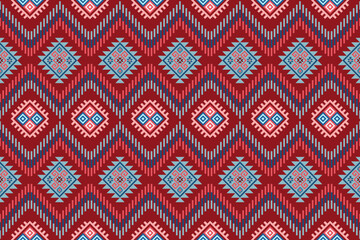 Native American pattern, Navajo design. Native American ornament. Abstract geometric background traditional ethic for decoration, clothing, fabric, textile, fashion.