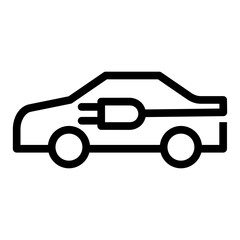 Obraz premium Electric car icon