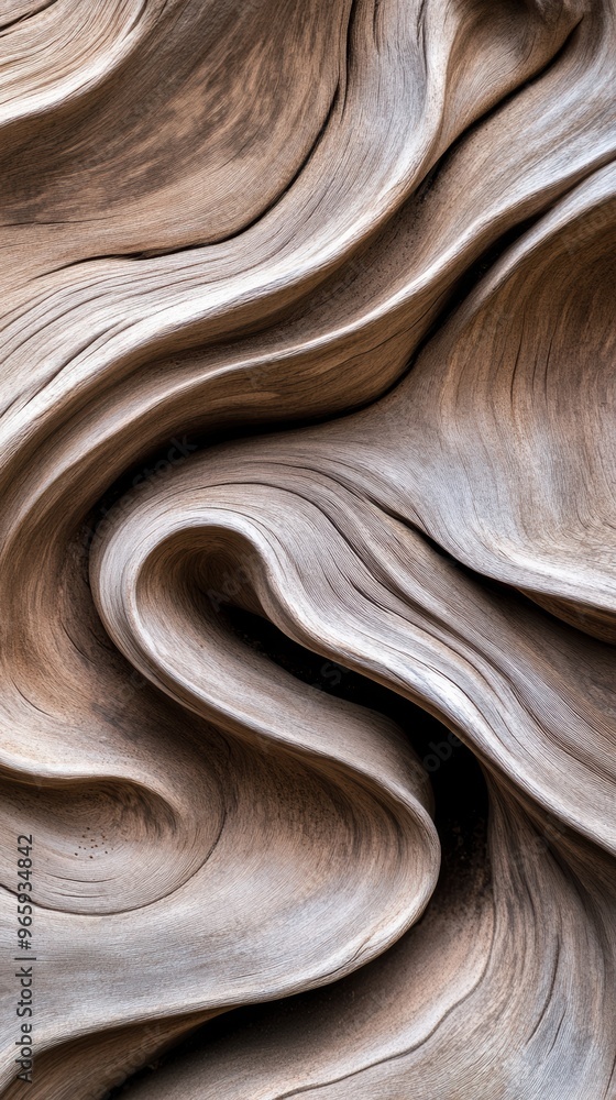 Poster a close up of a wavy pattern on the surface of an object, ai