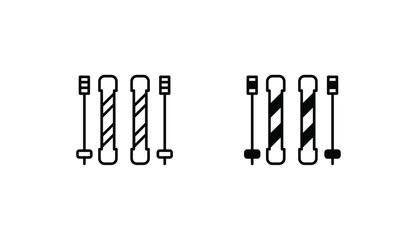 ice skateboard icon design with white background stock illustration