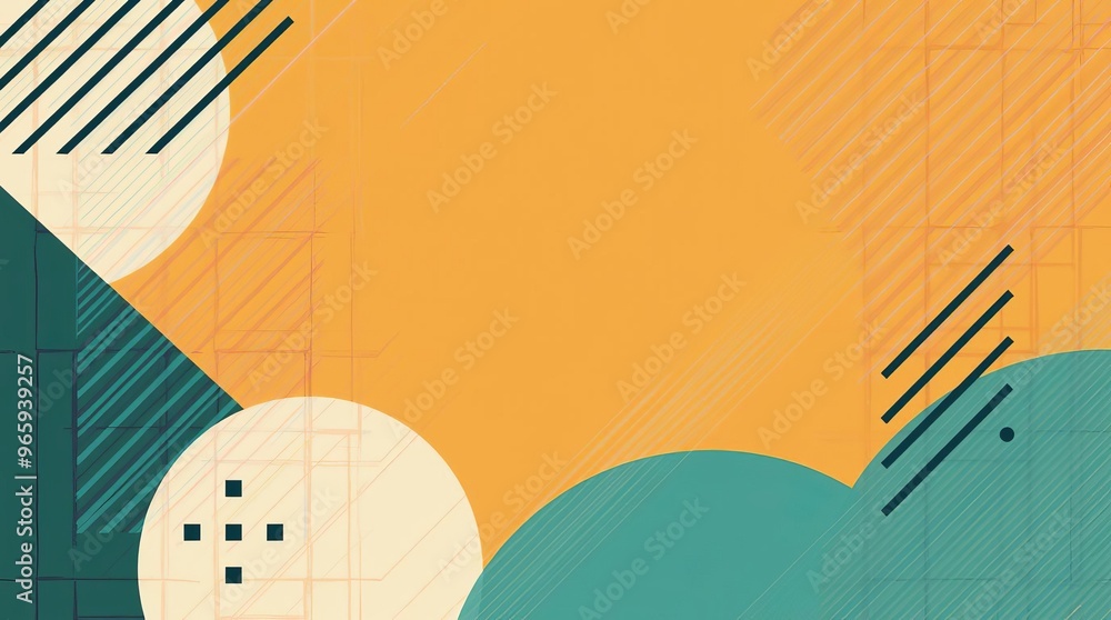 Poster abstract geometric background: modern colorful shapes design for creative projects and branding