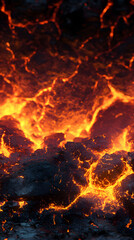 Obraz premium magma and lava texture