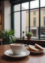 Latte Art in a Cozy Caf&eacute; Atmosphere