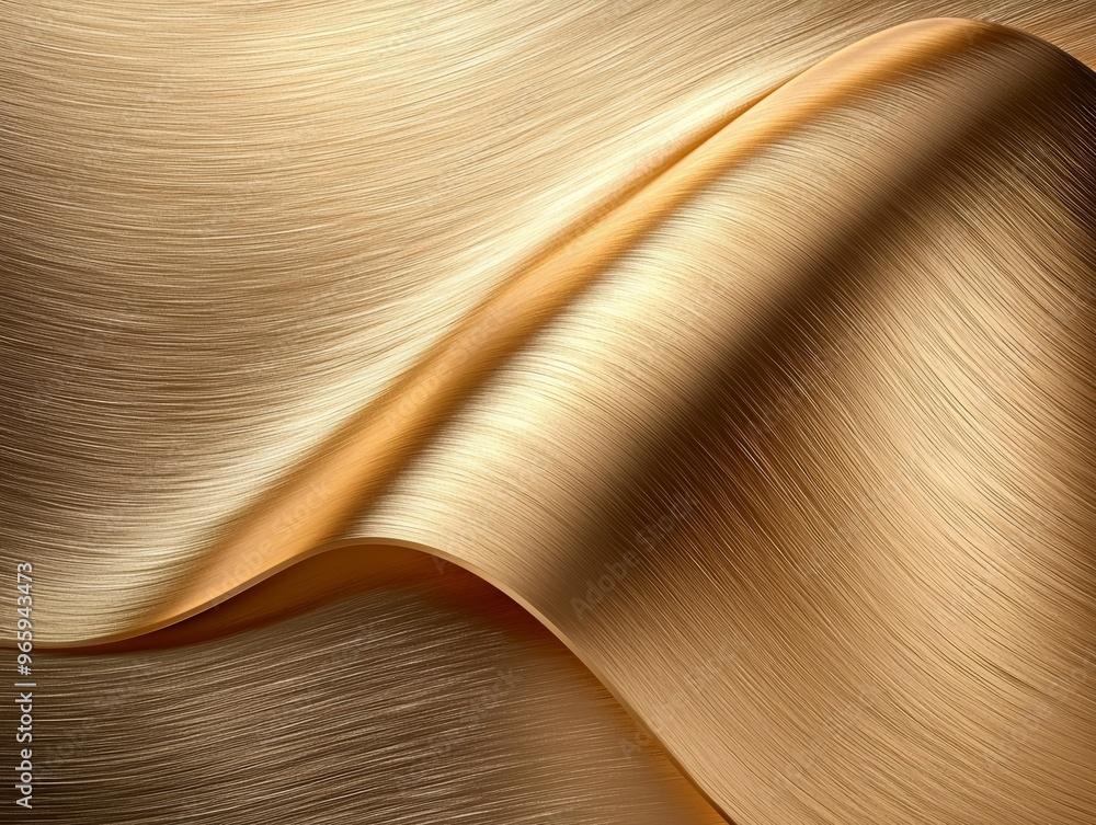 Poster minimalist golden texture with a soft metallic sheen and subtle light reflections, creating a refine
