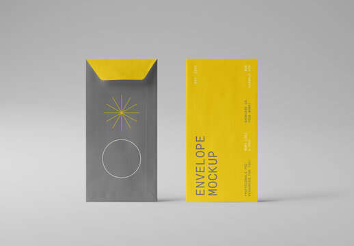 Vertical Envelope Mockups