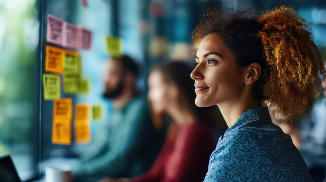 Diverse Agile practitioners using Agile methodologies to drive team performance and innovation