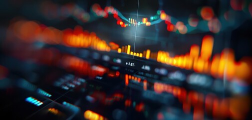 An abstract representation of digital sound waves with vibrant colors and a futuristic design, highlighting audio technology.