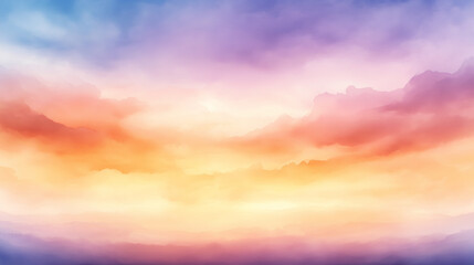 Fototapeta premium A colorful sky with clouds and a rainbow