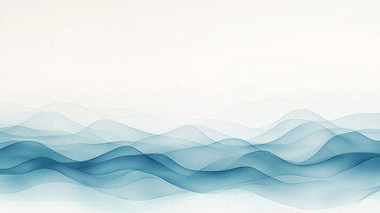 A blue wave with a white background