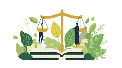 Environmental, Social, and Governance (ESG) report illustration