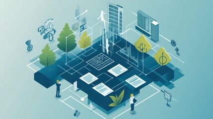 Environmental, Social, and Governance (ESG) report layout,