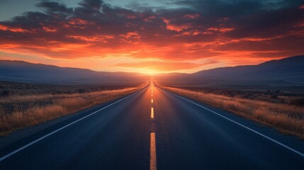 Road to Freedom at Sunset