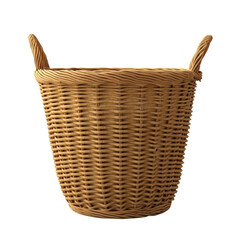 Obraz premium Rustic Wicker Basket - A Touch of Country Charm.