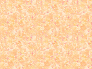明るいオレンジ色の水彩テクスチャにキラキラ星を散りばめた背景