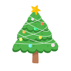 green christmas tree