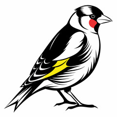 Goldfinch Black silhouette