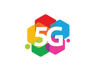 5G Network Connection logo symbol or icon template