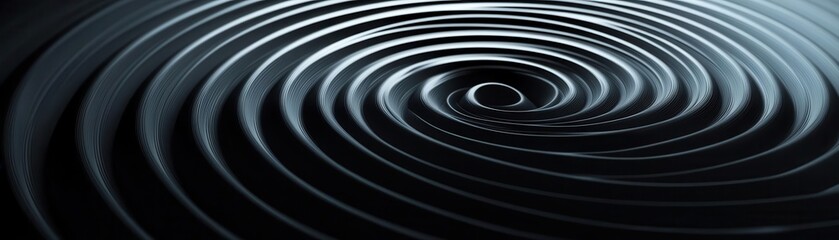 Grainy fluid circles dispersing across the canvas, deep contrast, dynamic abstract pattern