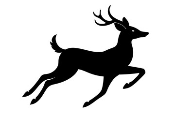 Fototapeta premium deer silhouette vector