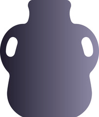 Flat Gradient Vase Illustration 