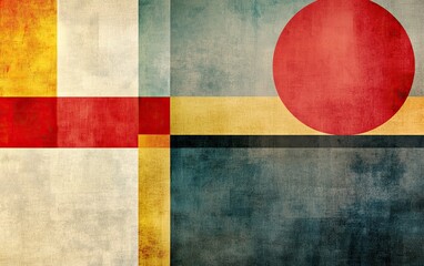 Serene Minimalist Abstract Composition with Delicate Lines and Textured Background