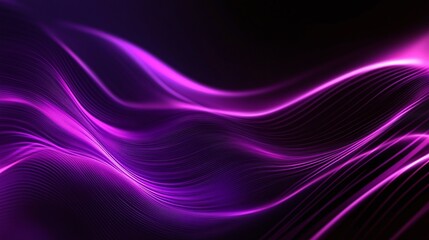 futuristic purple neon lines on dark background creating a vibrant abstract modern design perfect for technology copy space and sci-fi inspired digital glow for innovative tech backgrounds