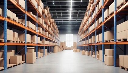 Obraz premium warehouse with boxes