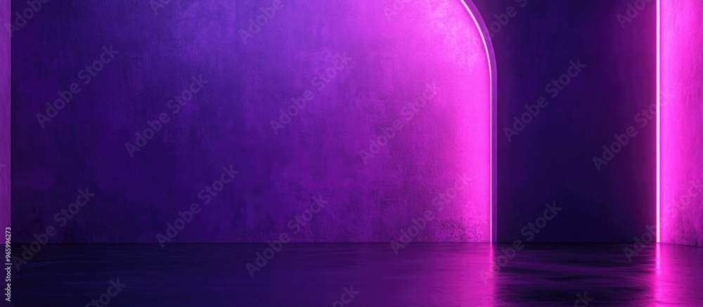 Poster purple product background with a dark theme