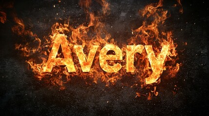 Fire personalized name postcard perfect for decor.