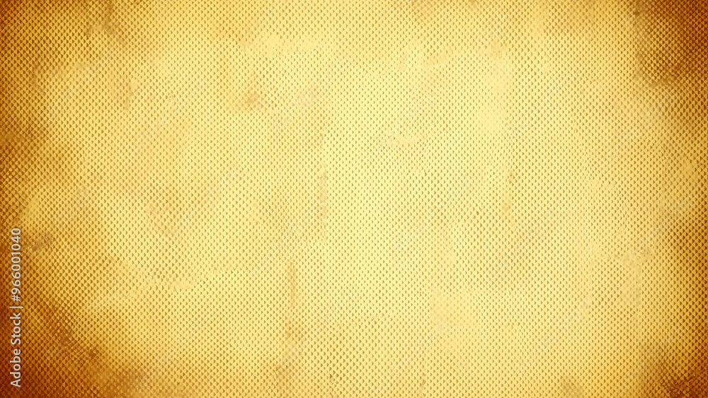 Wall mural golden yellow vintage paper background with a soft gradient of light and dark tones, creating an ant