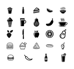 food icons set