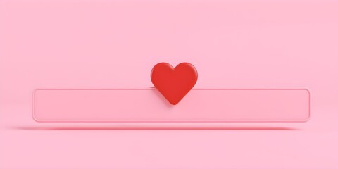 Minimal Heart Bar: Pastel Pink Minimalism