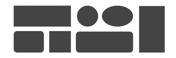 Geometric frame with zig zag edge. Jagged curved box. Vintage border, buble for text