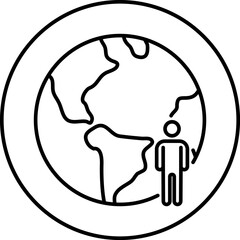 World globe icons set. Vector Earth global country map sign. Travel internet globe vector collection.