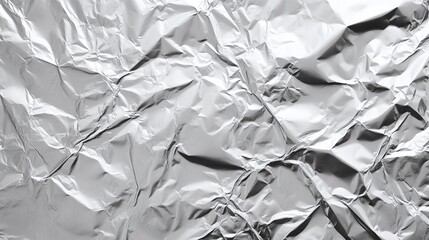 Obraz premium abstract metallic silver foil background with glossy reflective texture and sleek polished surface perfect for modern design and clean, futuristic luxury aesthetics