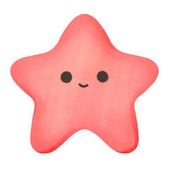Star fish Watercolor, Cute cartoon