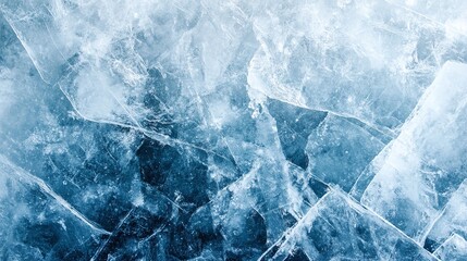 Obraz premium abstract winter season background with cracked and scratched ice texture and frosted blue surface creating frozen patterns and a cool icy atmosphere