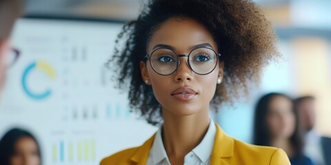 Businesswoman in a Corporate Environment