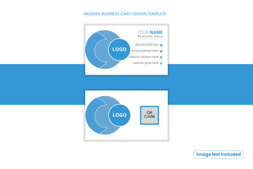 Abstract and creative business card design template .