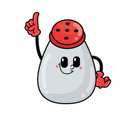 Pepper shaker. Glass jars, pepper shakers with herbs, flavoring for sprinkling spicy powder. Ingredients, seasoning for food