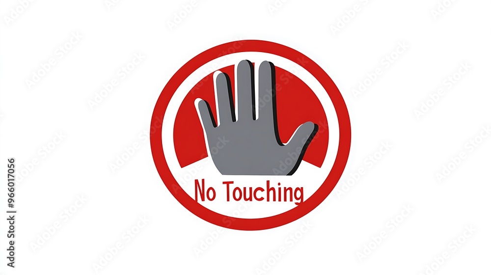 Poster caution sign 